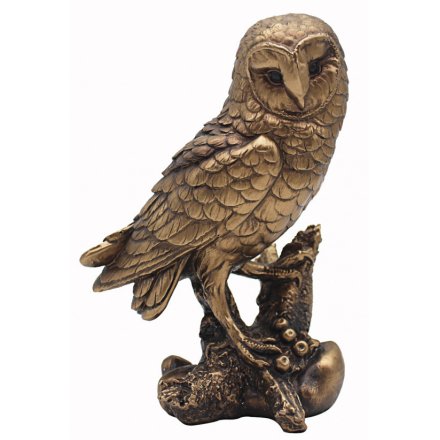 Reflections Bronzed Owl 7"