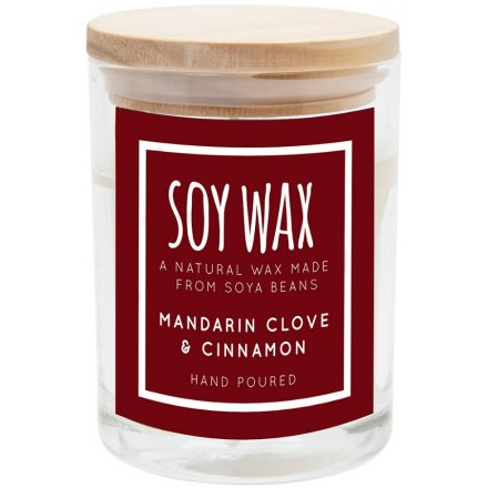 Mandarin Clove & Cinnamon Soy Wax Candle - Small 