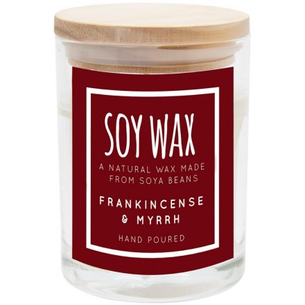 Frankincense & Myrrh Soy Wax Candle - Small 