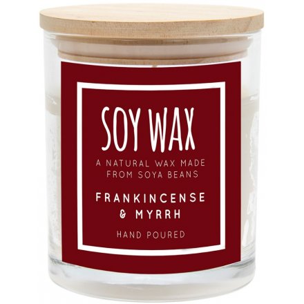 Frankincense & Myrrh Soy Wax Candle - Medium 