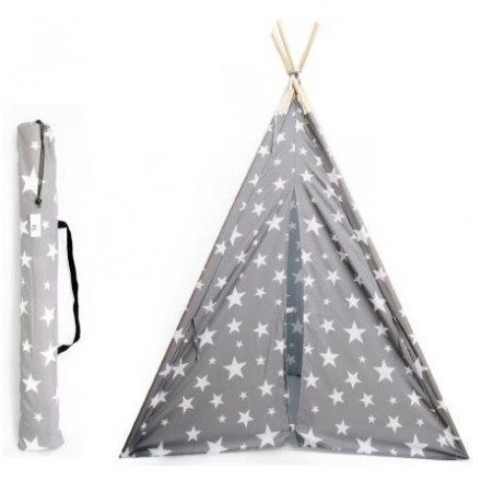 Grey and White Star Teepee 
