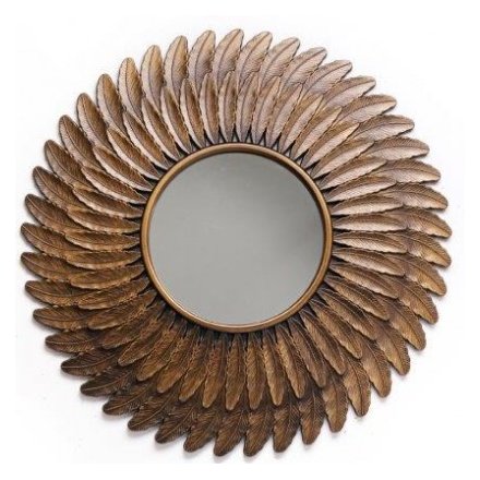 Decorative Feather Mirror 