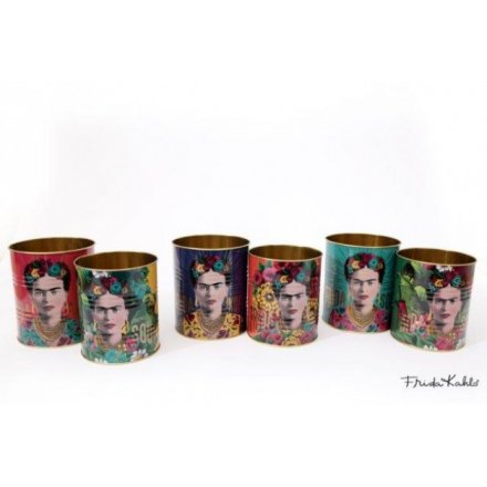 Boho Frida Kahlo Storage Tins Set of 2