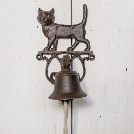 Cast Iron Cat Doorbell