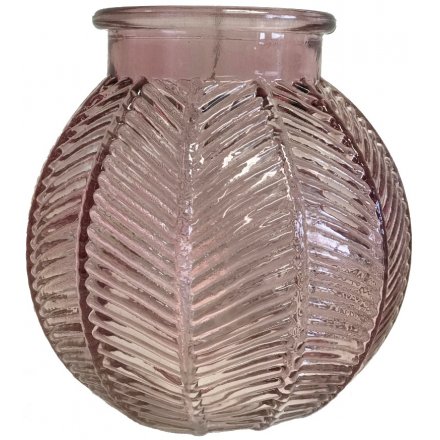  A small decorative glass bowl featuring a bubble shape and ridged decal 
