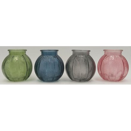 Blue Bubble Glass Pot 46042 Interior Decor Jugs Vases