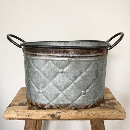  this zinc trough will be sure to add Character to any home space 