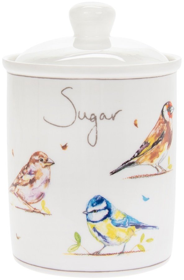 LP93728 / Garden Birds Ceramic Canister Sugar 46099 Kitchen