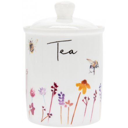 Busy Bee Ceramic Tea Canister 