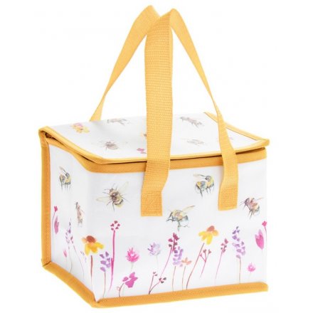 Busy Bee Fabric Lunch Bag 22cm