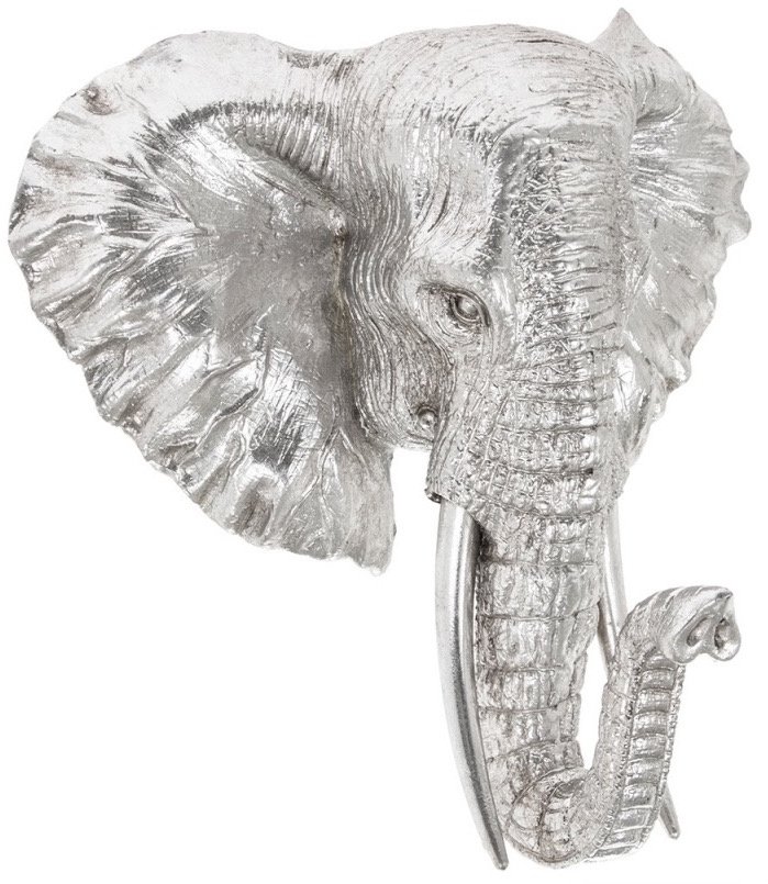 LP44070 / Large Silver Elephant Bust | 46151 | Homeware / Decorative ...