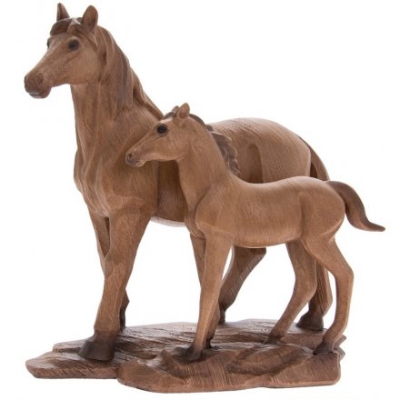 Animal Kingdom Wooden Horse & Foal