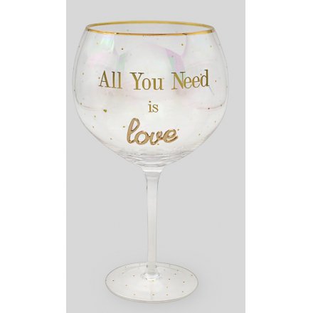 'All You Need Is Love' Oh So Gin Glass