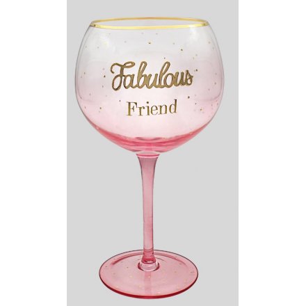 'Fabulous Friend' Oh So Gin Glass