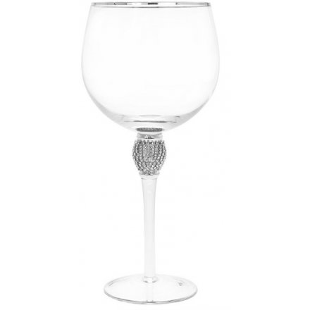 Diamonte Sparkle Gin Glass