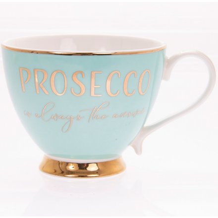 Prosecco Footed Mug 