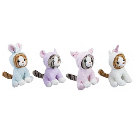 Kittens In Onesies Soft Toy Assortment 