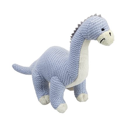 Knitted Blue Dinosaur, 29cm 