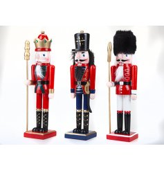   A very traditional mix of fierce looking wooden Nutcrackers, 