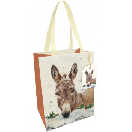 Christmas Donkey Gift Bag, Medium 