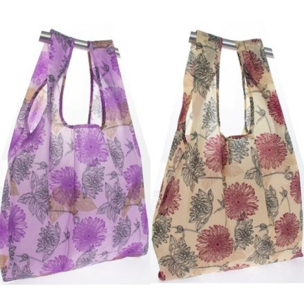 Floral Print Fabric Shoppers 