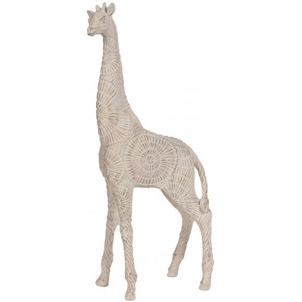 Embossed Resin Giraffe, 50cm 