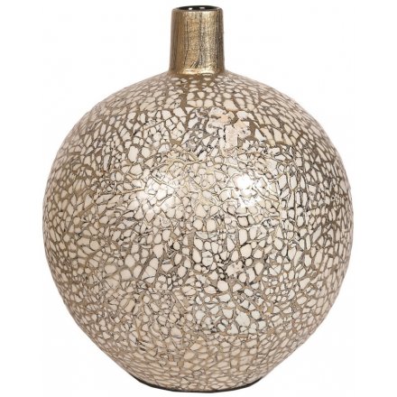 Gold Eggshell Vase, 28cm
