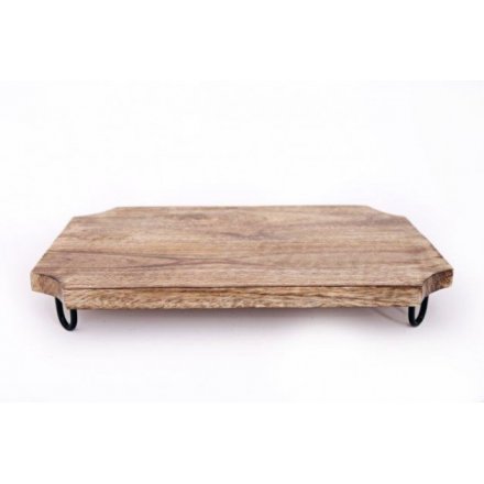 Natural Wooden Chopping Board on Legs 