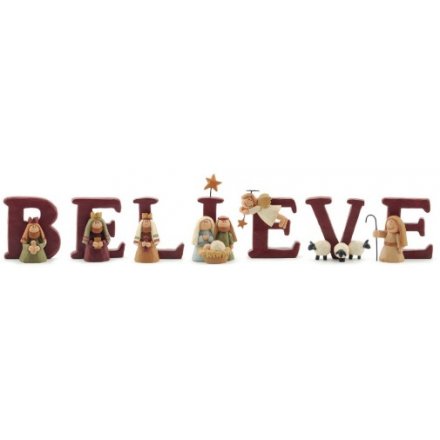 Believe Nativity Scene Set 