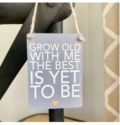 A great little gift idea to give to any loved one, this mini metal sign will be sure to make them smile