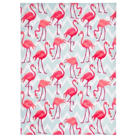 Funky Flamingo Tea Towel