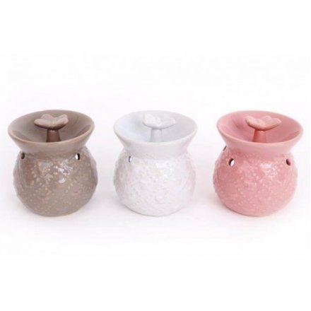 Ceramic Oil Burner with Butterfly