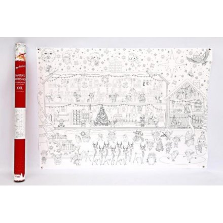 Colour In Christmas Poster 