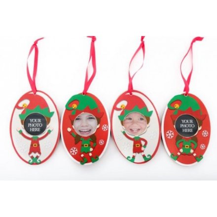 Quirky Christmas Elf Tag Frames 