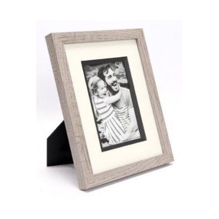 Grey Wood Picture Frame, 4x6"