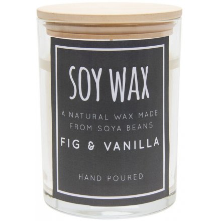 Fig & Vanilla Large Soy Wax Candle 