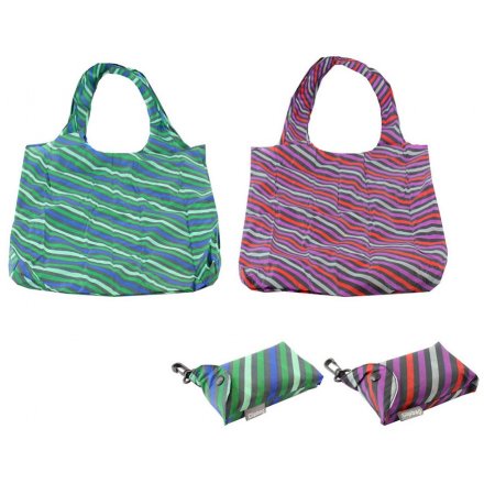 Colourful Stripe Fold Away Bags 