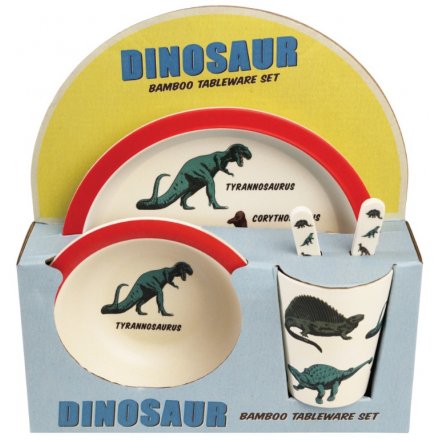   A fun Prehistoric themed set of Eco Friendly tableware, perfect for any little ones meal time!