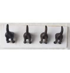  Hang up your pooches leads, collars and coats with this quirky dog tail wall hook plaque 