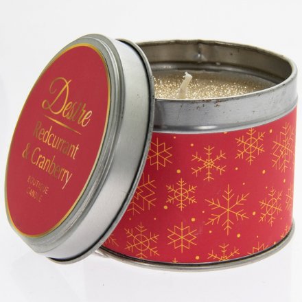 Redcurrant & Cranberry Desire Candle Tin 