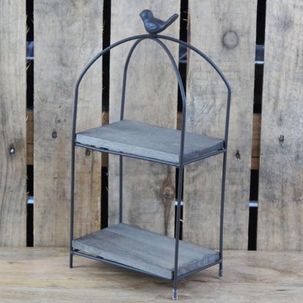 Bird Stand Two Tier Small