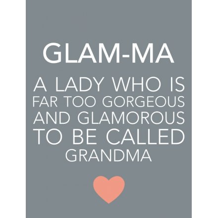 Small Grey Magnet - Glam-ma