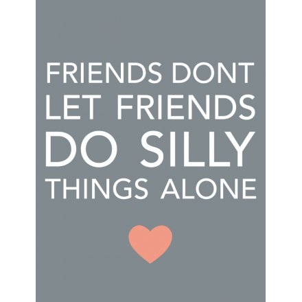 Small Grey Magnet - Friends Silly Things 