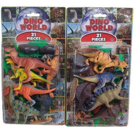 Dino World Dino Sets, 2asst 