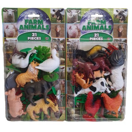 Farm Animals Sets, 2asst 