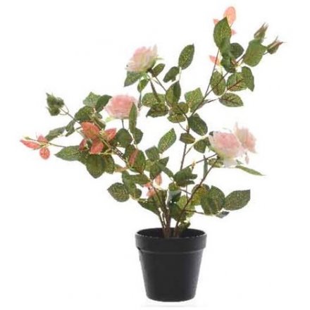Artificial Rose Bush - Pink