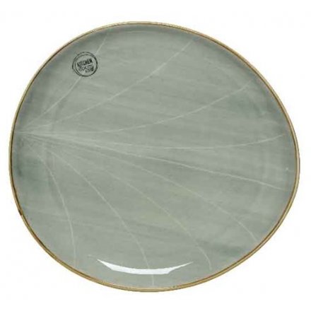 Leaf Design Porcelain Dinner Plate