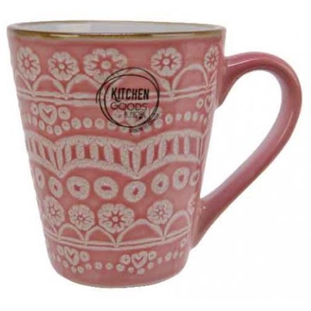 Floral Pink Mug
