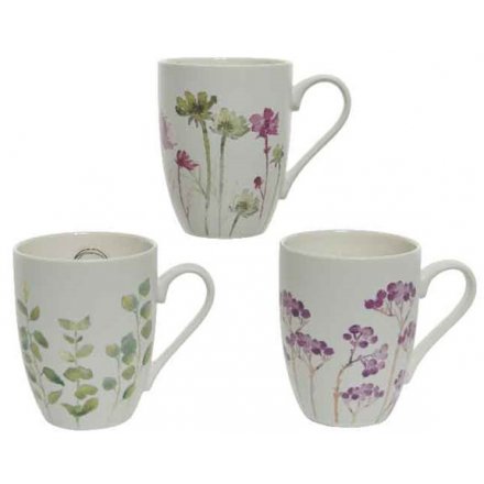 Floral Porcelain Mug, 3a 