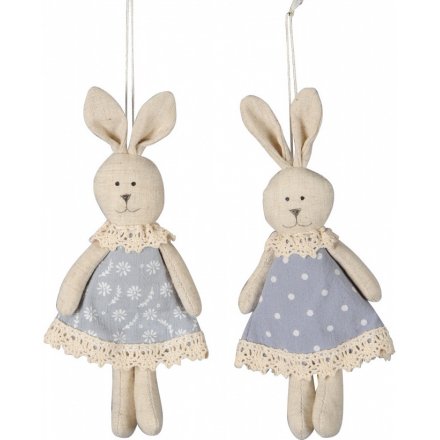 18 cm Fabric Bunny Decorations, 2a